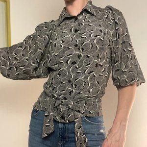 Tufted Corset Escher Blouse from Anthropologie